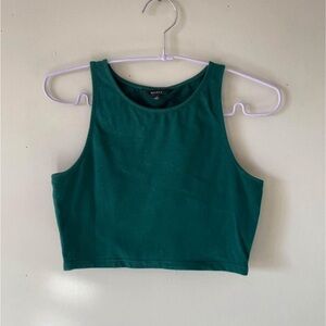 Aritzia Talula Green Crop Top